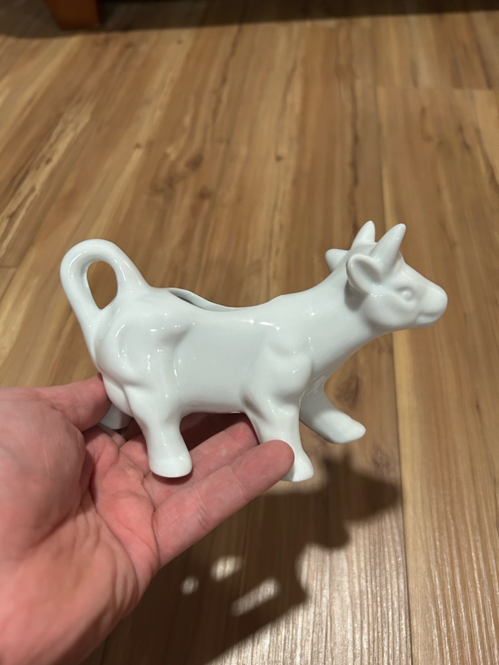 Pier 1 Imports White Ceramic Cow Creamer Pitcher